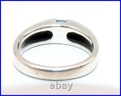 James Avery STERLING SILVER Meridian BLUE Topaz RING Sz. 7