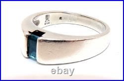 James Avery STERLING SILVER Meridian BLUE Topaz RING Sz. 7