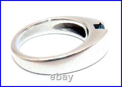 James Avery STERLING SILVER Meridian BLUE Topaz RING Sz. 7