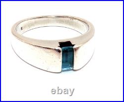 James Avery STERLING SILVER Meridian BLUE Topaz RING Sz. 7