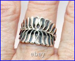 James Avery STERLING SILVER Retired MIMOSA Leaf RING Sz. 7 Beautiful