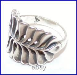 James Avery STERLING SILVER Retired MIMOSA Leaf RING Sz. 7 Beautiful