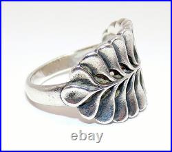 James Avery STERLING SILVER Retired MIMOSA Leaf RING Sz. 7 Beautiful