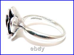 James Avery STERLING SILVER Retired ROSE BLOSSOM Flower RING Sz. 7