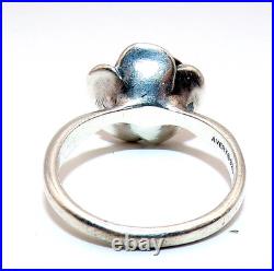 James Avery STERLING SILVER Retired ROSE BLOSSOM Flower RING Sz. 7