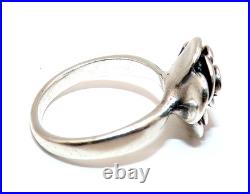 James Avery STERLING SILVER Retired ROSE BLOSSOM Flower RING Sz. 7
