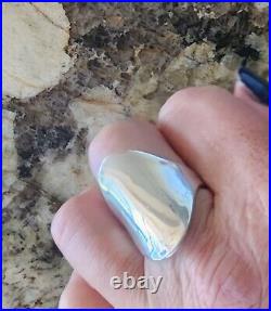 James Avery Saddle Ring Sterling Silver Size 10 About 1.25 Long! +JA Box