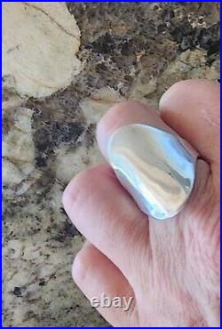 James Avery Saddle Ring Sterling Silver Size 10 About 1.25 Long! +JA Box