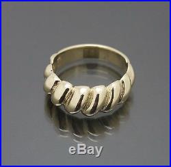 James Avery Scallop Ring 14K Yellow Gold SZ 6.5 H672
