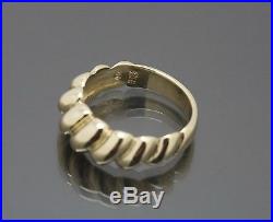 James Avery Scallop Ring 14K Yellow Gold SZ 6.5 H672