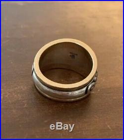 James Avery Scrolled Fleur-De-Lis Ring 14k Gold Stelring Size 7