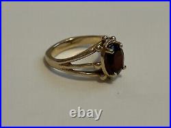 James Avery Sencillo Garnet 14k Gold Ring Rare Retired Very Beautiful James Avery Sencillo Garnet 14k Gold Ring Rare Retired Very Beautiful