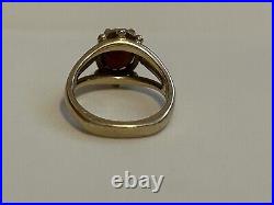 James Avery Sencillo Garnet 14k Gold Ring Rare Retired Very Beautiful James Avery Sencillo Garnet 14k Gold Ring Rare Retired Very Beautiful