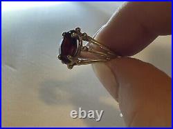 James Avery Sencillo Garnet 14k Gold Ring Rare Retired Very Beautiful James Avery Sencillo Garnet 14k Gold Ring Rare Retired Very Beautiful