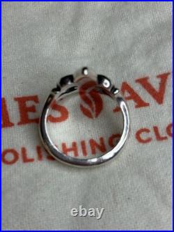James Avery Signed 925 Sterling Silver RETIRED Fleur-de-Lis Ring Size 8