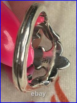 James Avery Signed 925 Sterling Silver RETIRED Fleur-de-Lis Ring Size 8