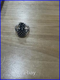 James Avery Silver Tone Pineapple Statement Ring Size 7.5 Nature Fruit Theme