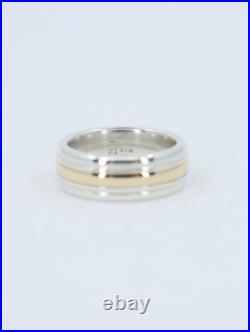 James Avery Simplicity Wedding Ring, Sterling Silver & 14K Yellow Gold