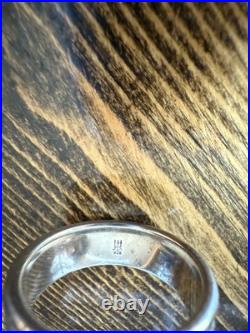 James Avery Size 10.5 Retired Ribbed Band Sterling Silver Ring