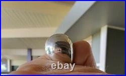 James Avery Size 5.75 Retired Heavy Bubble Dome Ring Neat Profile! Silver