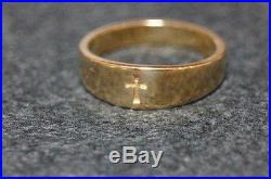 James Avery Small Crosslet Ring 14K 6 SIZABLE