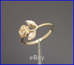 James Avery Small Rose Ring 14k Yellow Gold SZ 6.5 H716