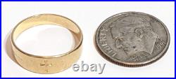 James Avery Solid 14K Yellow Gold Cross Band Ring Size 5 HUGE JEWELRY SELECTION