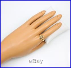 James Avery Solid 14K Yellow Gold Spanish Swirl Ring Size 7