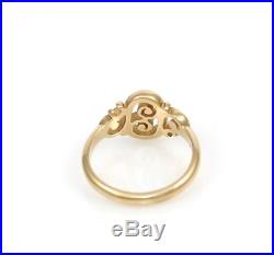 James Avery Solid 14K Yellow Gold Spanish Swirl Ring Size 7
