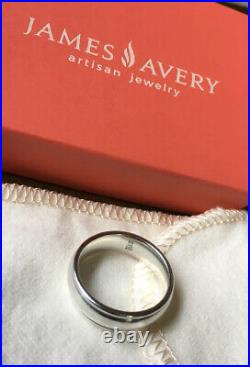 James Avery Solid 925 Sterling Silver Simplistic Band RIng! Size 8! 8g