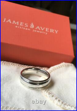 James Avery Solid 925 Sterling Silver Simplistic Band RIng! Size 8! 8g