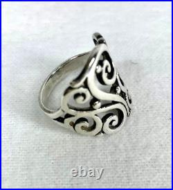 James Avery Sorrento Sterling Ring Retired Size 8