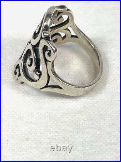 James Avery Sorrento Sterling Ring Retired Size 8