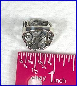 James Avery Sorrento Sterling Ring Retired Size 8