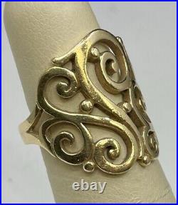 James Avery Sorrento Swirl Scroll Ring In 14k Gold Size 6