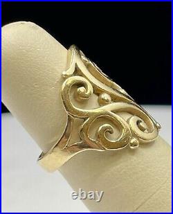 James Avery Sorrento Swirl Scroll Ring In 14k Gold Size 6