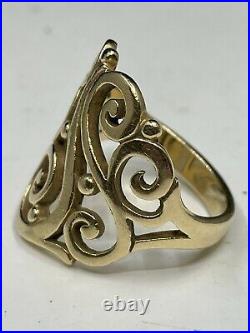James Avery Sorrento Swirl Scroll Ring In 14k Gold Size 6