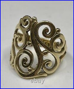 James Avery Sorrento Swirl Scroll Ring In 14k Gold Size 6