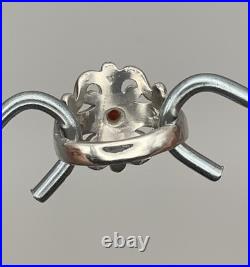 James Avery Spanish Birthstone Lace Ring with Ruby Gemstone RETIRED