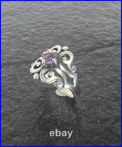James Avery Spanish Lace Amethyst Ring Size 7.5 5.0 Grams