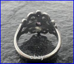 James Avery Spanish Lace Amethyst Ring Size 7.5 5.0 Grams