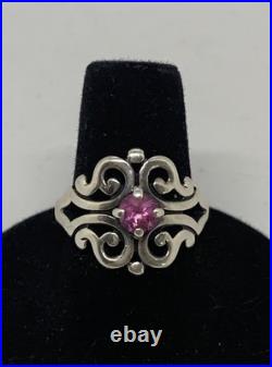 James Avery Spanish Lace Pink Sapphire Ring 7.5