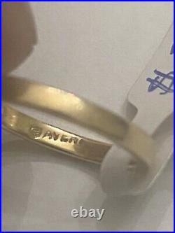 James Avery Spring Butterfly Dangle Ring, 14k Gold Retired Size 3.5