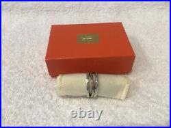 James Avery Stacked Hammered Sterling Silver &14k Gold Ring Size 8