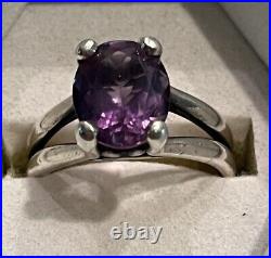 James Avery Sterling Amethyst Ring