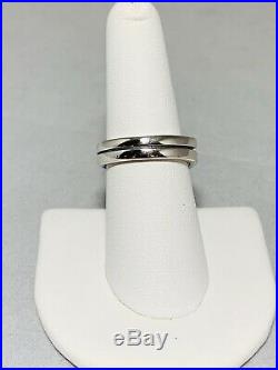 James Avery Sterling And 14k Gold Enduring Bond Ring Size 8