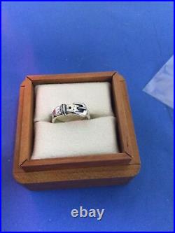 James Avery Sterling Belt Ring Size 7.5 With Box (WW11/559)