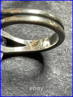 James Avery Sterling De Flores Turquoise Flower Ring 6 & Bracelet 6.5 Set