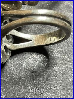 James Avery Sterling De Flores Turquoise Flower Ring 6 & Bracelet 6.5 Set