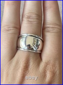 James Avery Sterling Engravable Tapered Dome Ring- Size 7